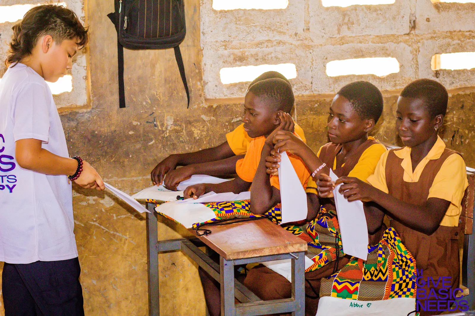 Maya and AT3 volunteering in Ghana