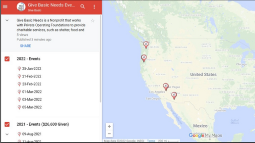 Giving Map